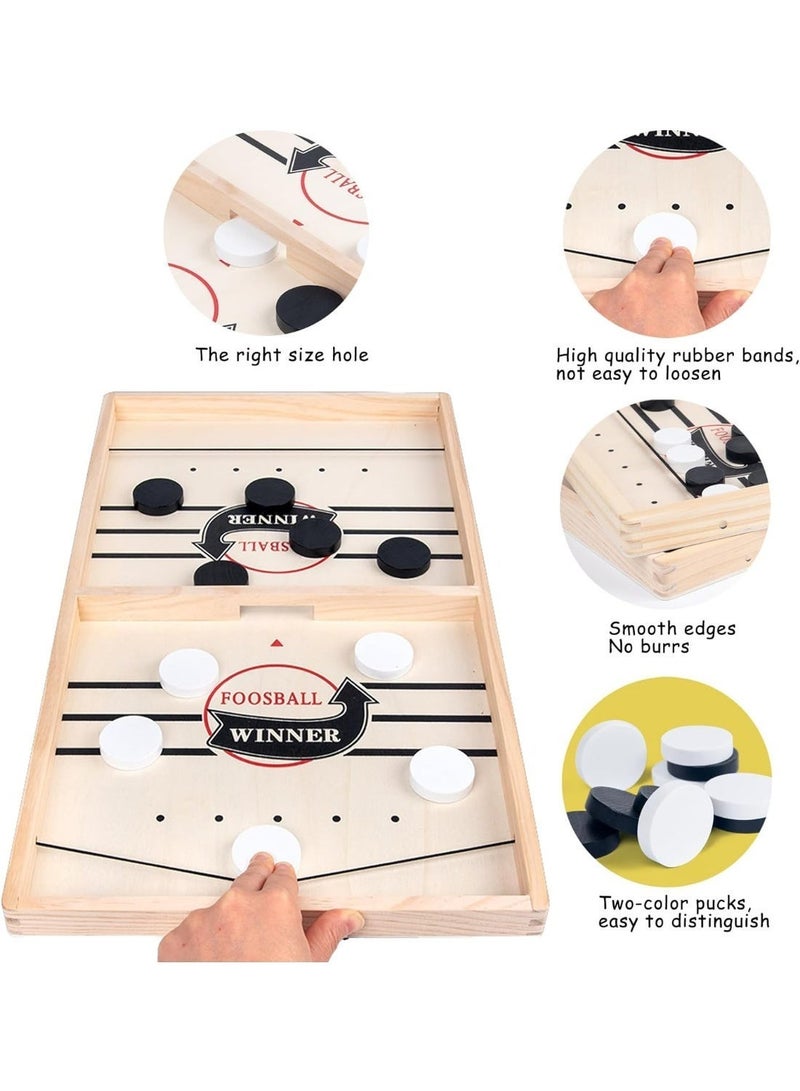 عام لعبة سلينج شوت فائقة السرعة، لعبة طاولة هوكي محمولة للصغار والكبارحجم كبير - Image 5